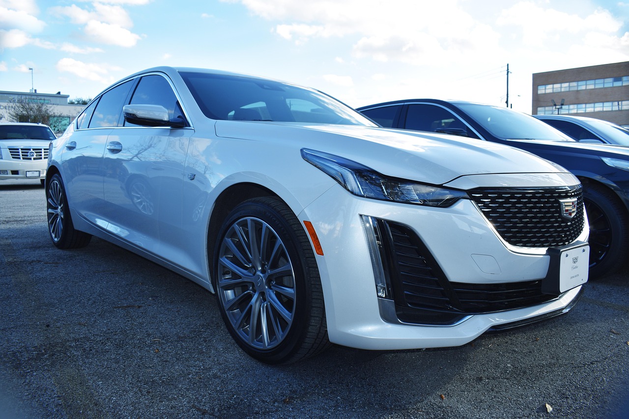 white cadillac